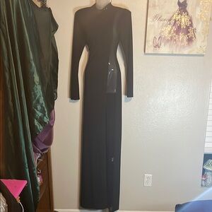 Elegant Black Long Sleeve Dress